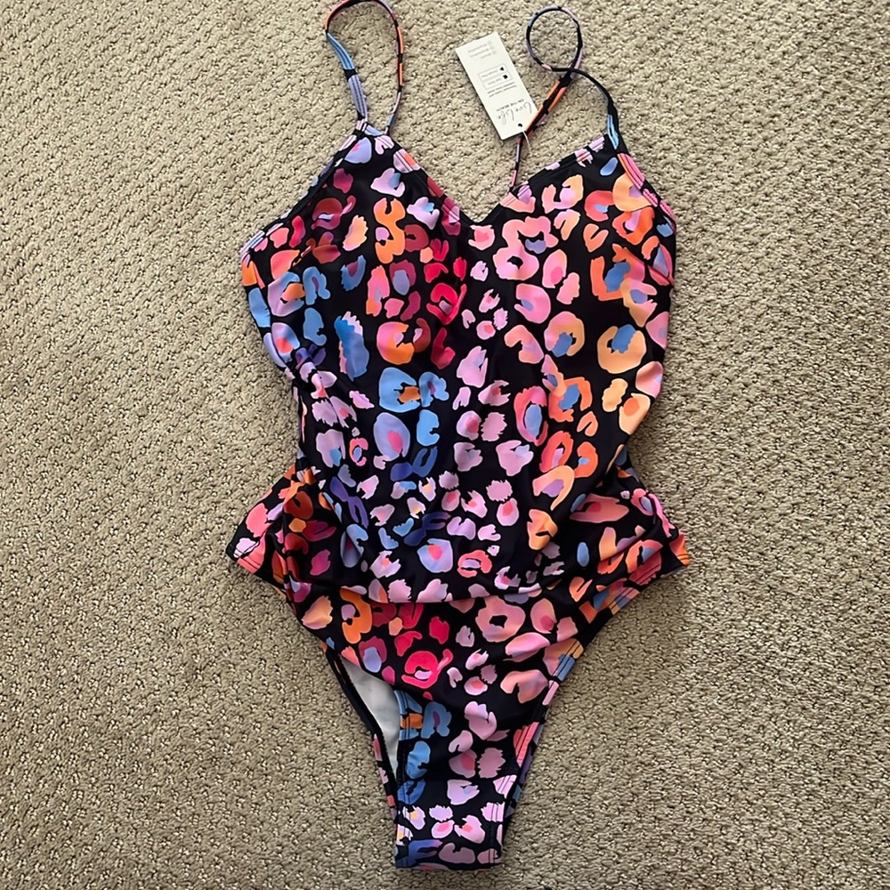 NWT Cupshe Leopard Print Bathing Suit